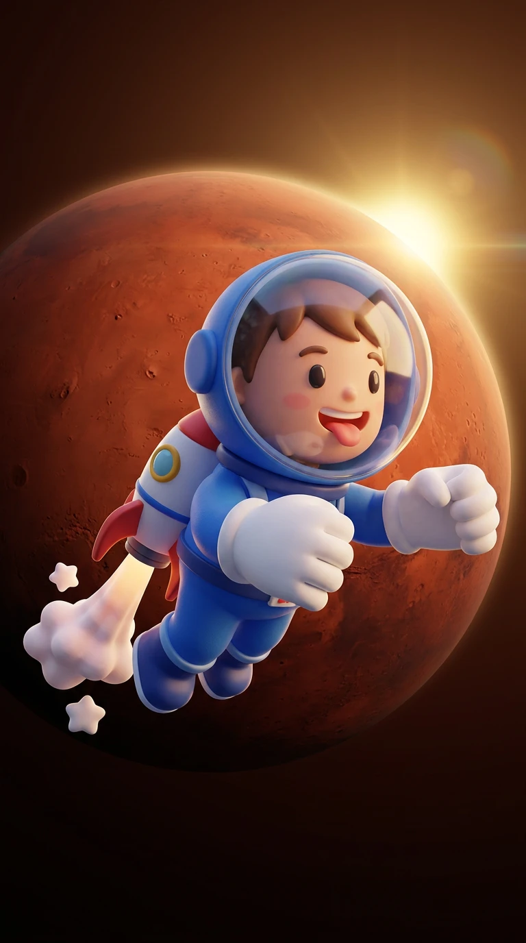 Mars Orbit Rocket Backpack Dash