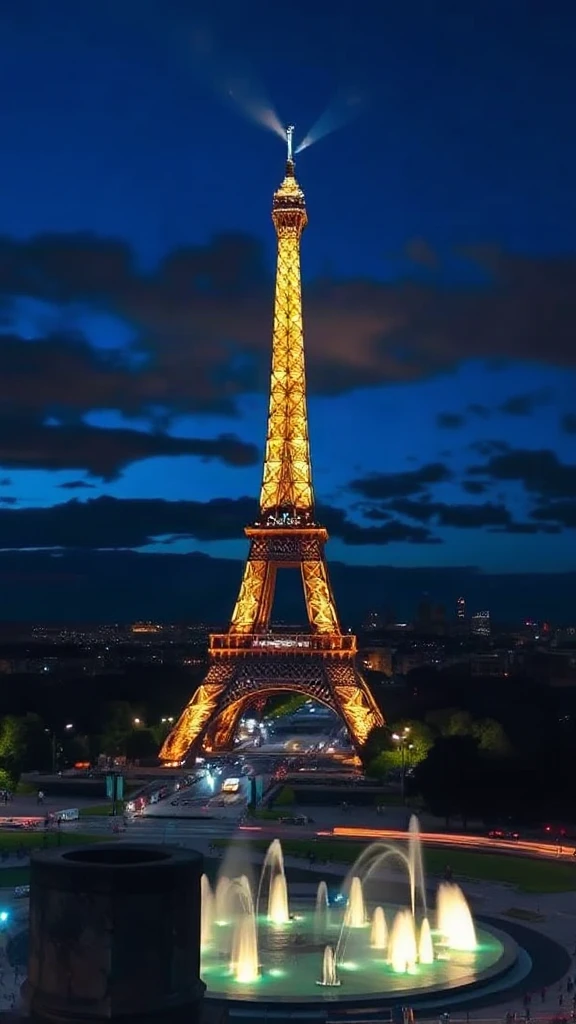 Eiffel Tower Blue Hour