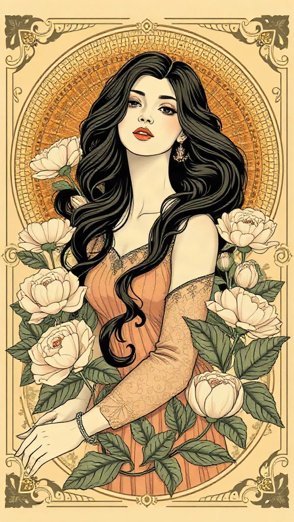 Botanical Lady Portrait