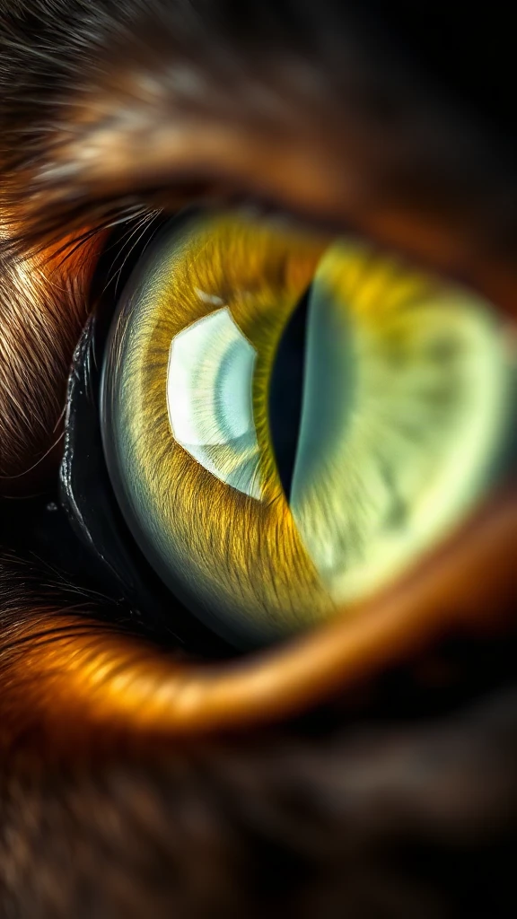 Cat Eye Iris Macro Studio