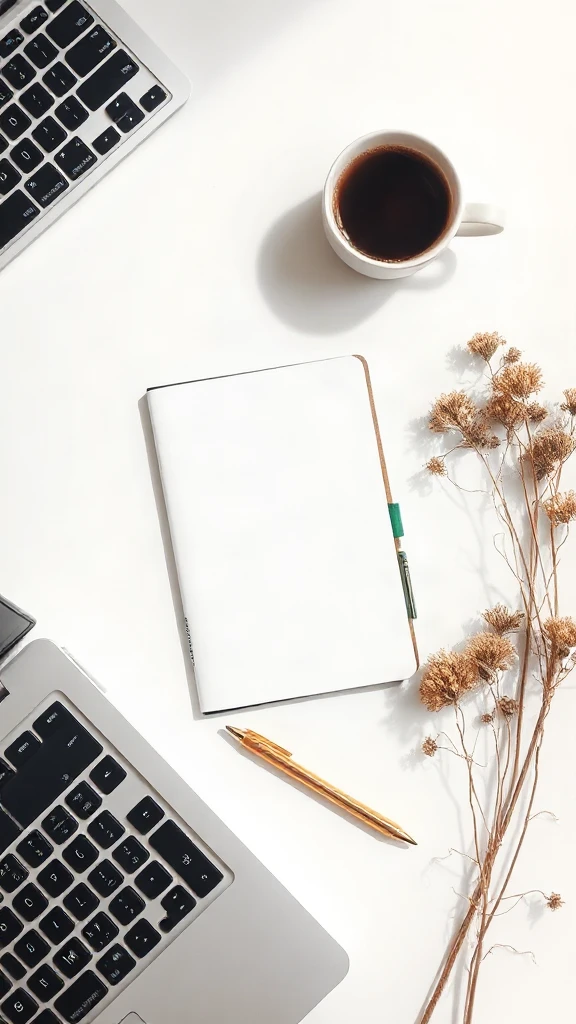 Aesthetic Flat Lay Workspace