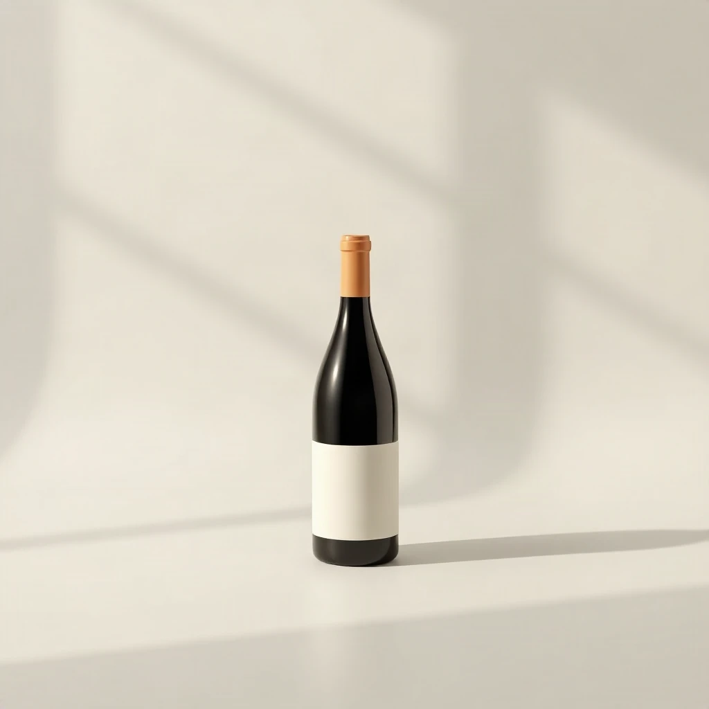 Wine Bottle Label Mockup Studio