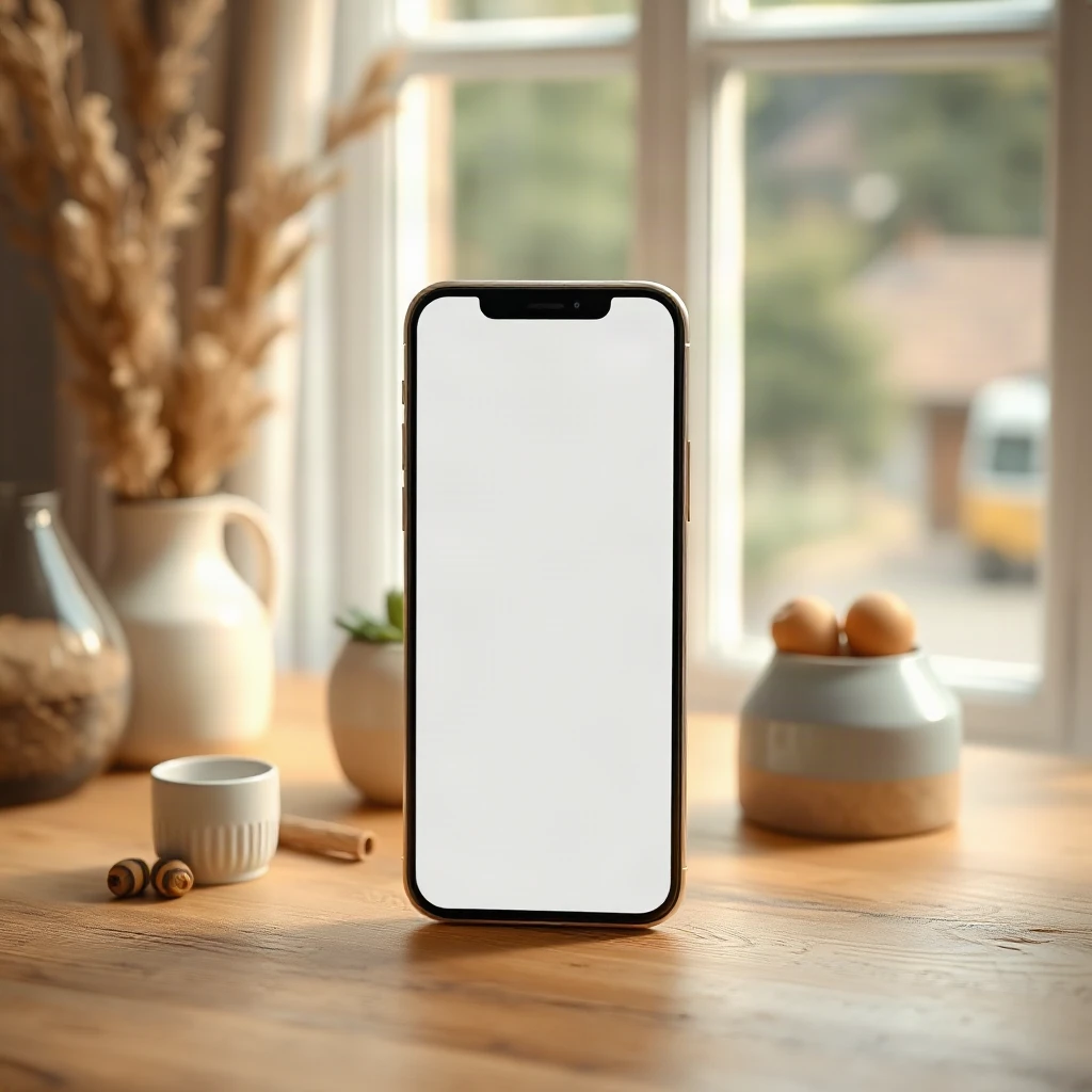 Smartphone Screen Mockup Lifestyle