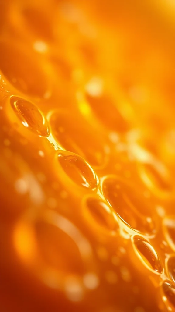 Citrus Pulp Macro Golden