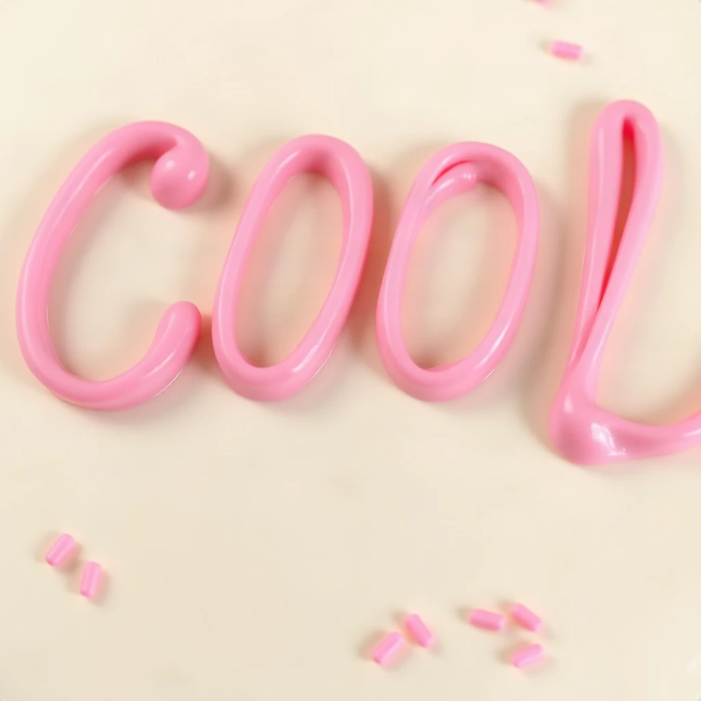 Cake Frosting Cool Typography