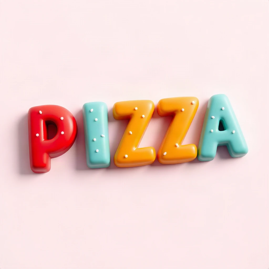 Candy Pizza Typography