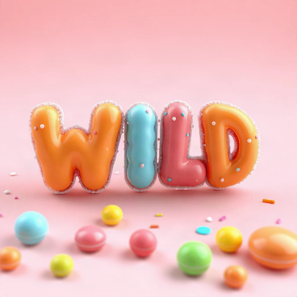 Candy Wild Typography