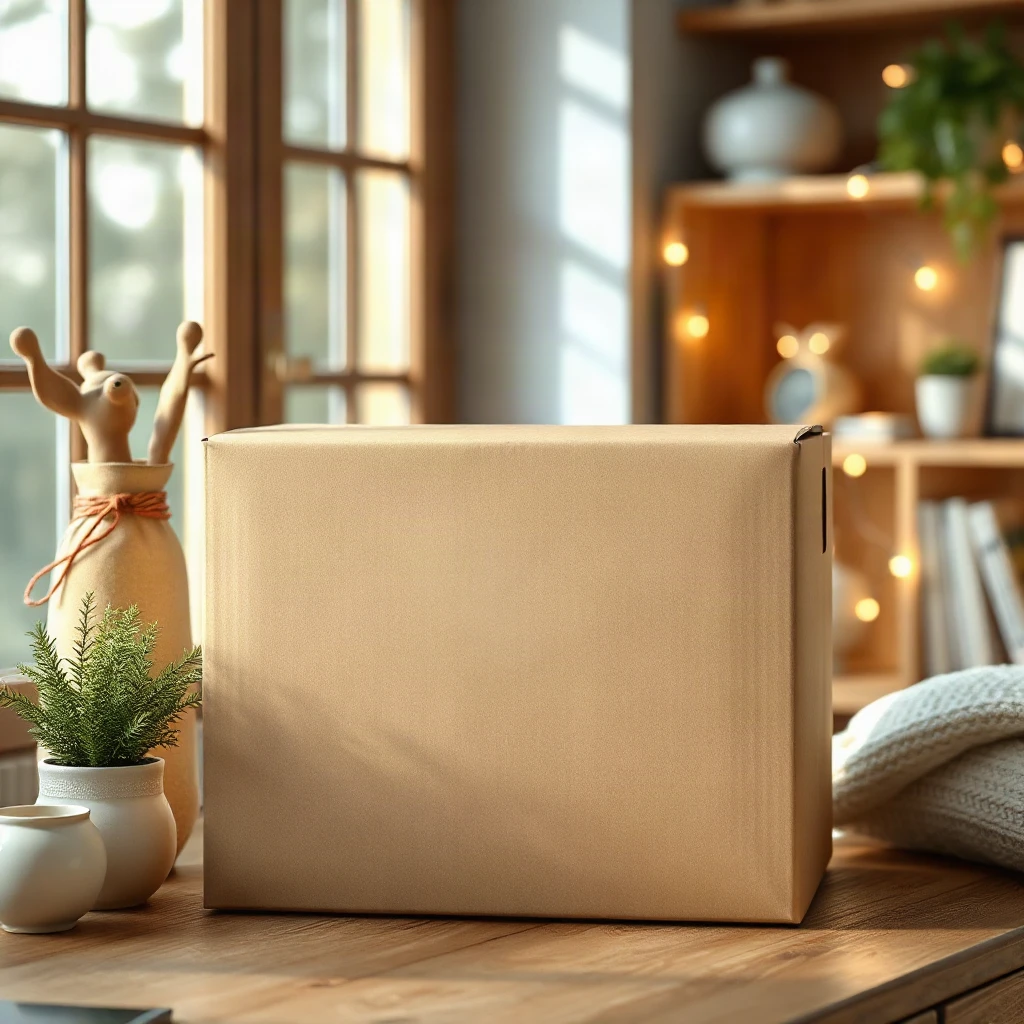 Shipping Box Mockup Lifestyle