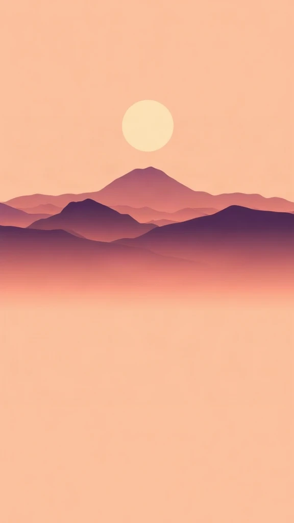 Minimal Mountain Gradient Wallpaper