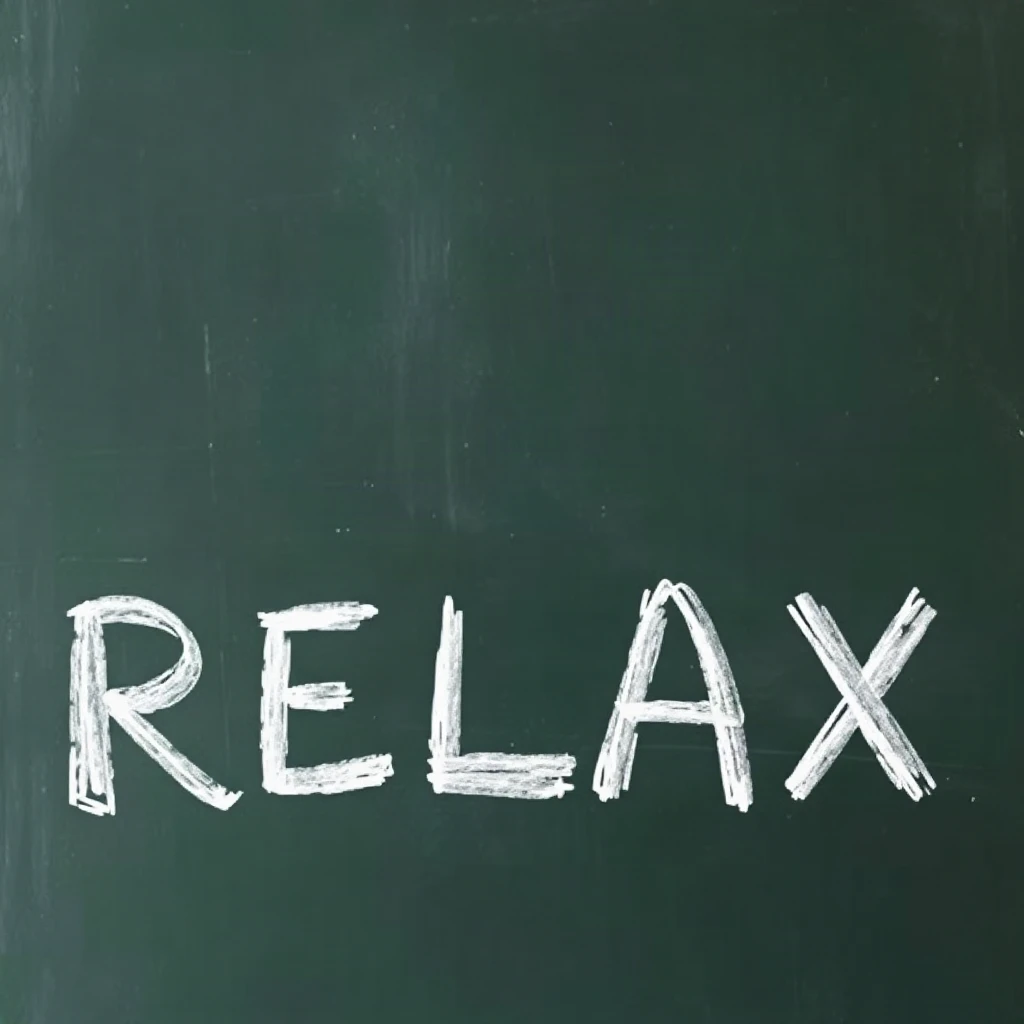 Chalkboard Relax Typography