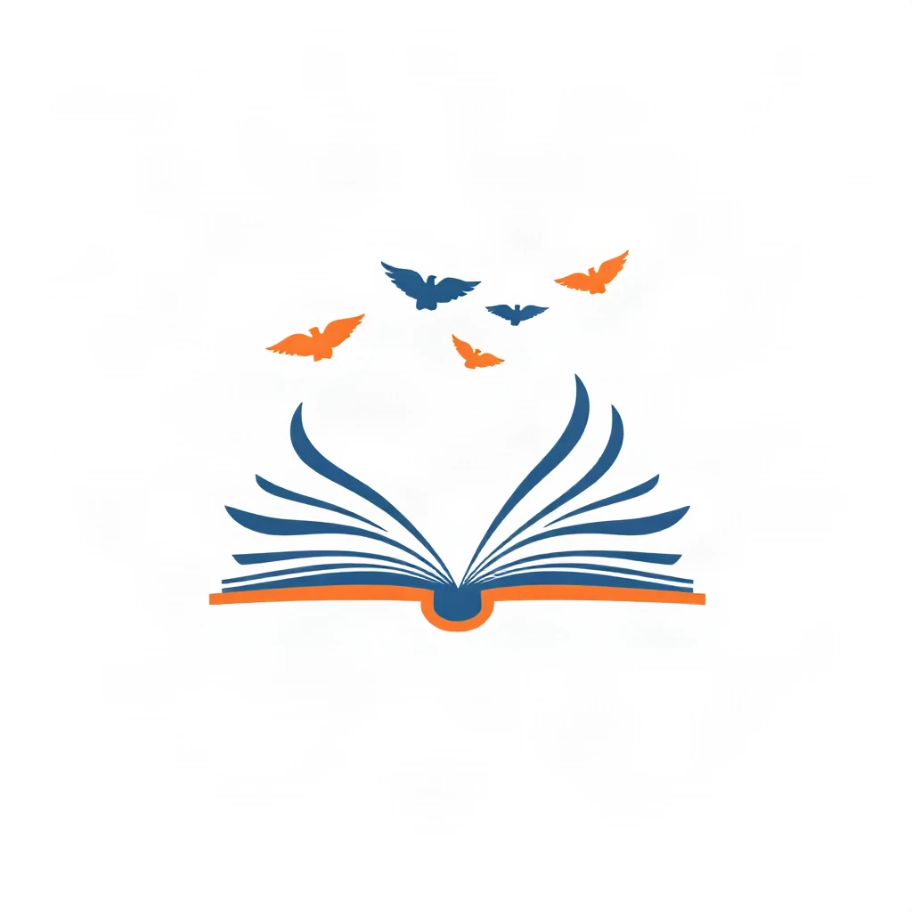 Flat Minimal Book Open Logo
