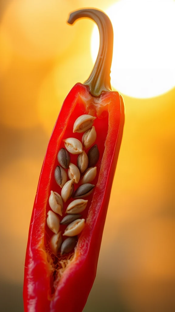 Chili Seeds Macro Golden