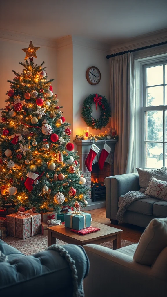 Christmas Cozy Living Room