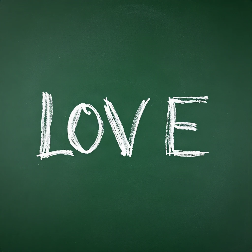 Chalkboard Love Typography