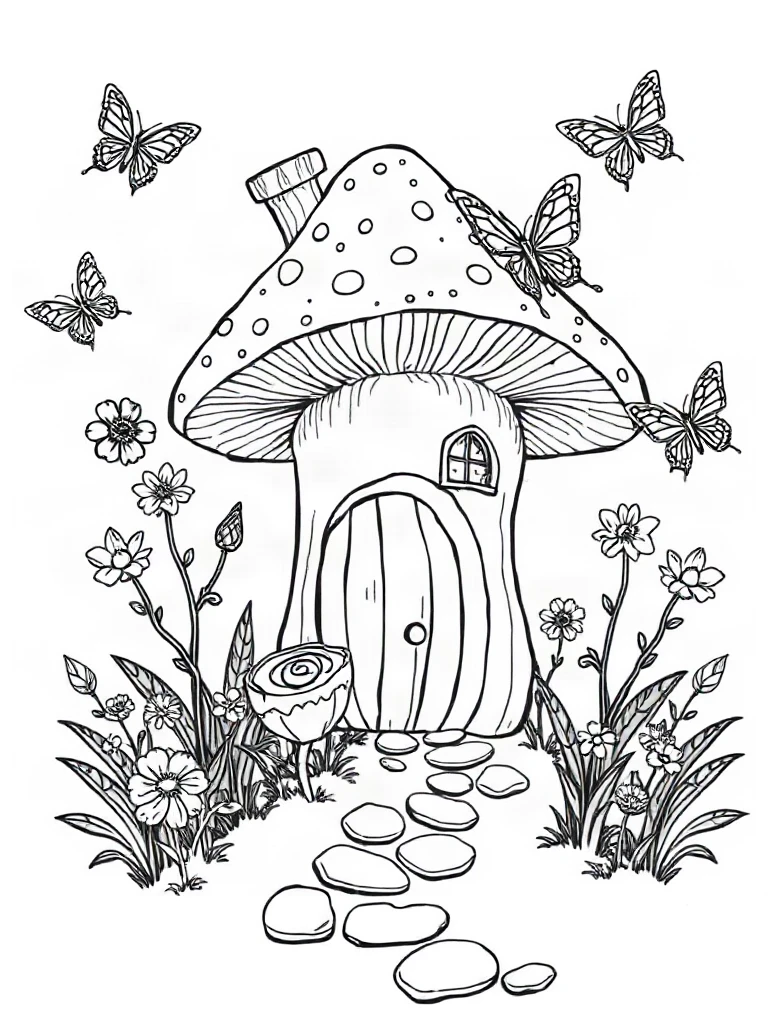 Fairy Garden Coloring