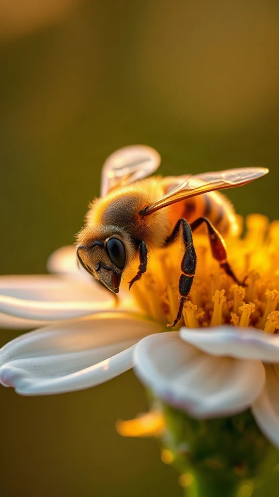 Bee Pollen Macro Golden