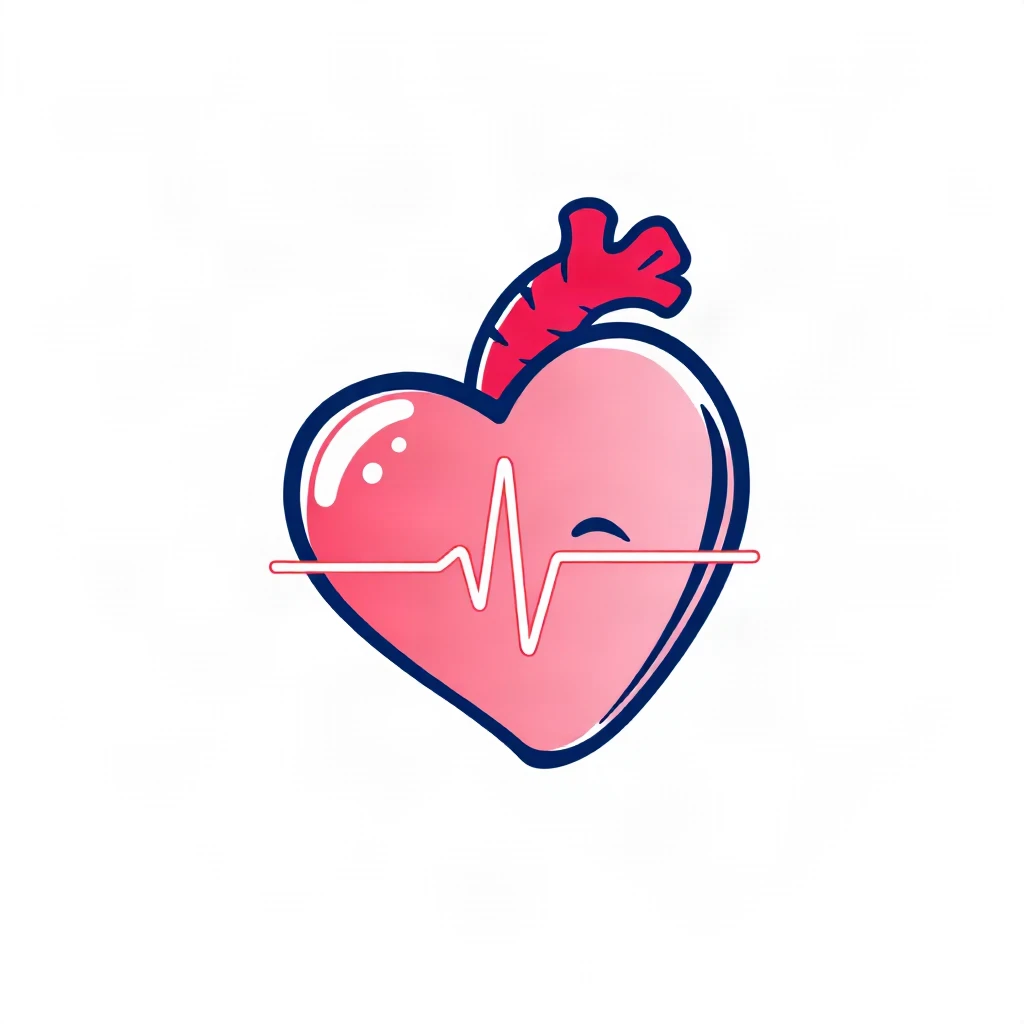 Mascot Heart Pulse Logo