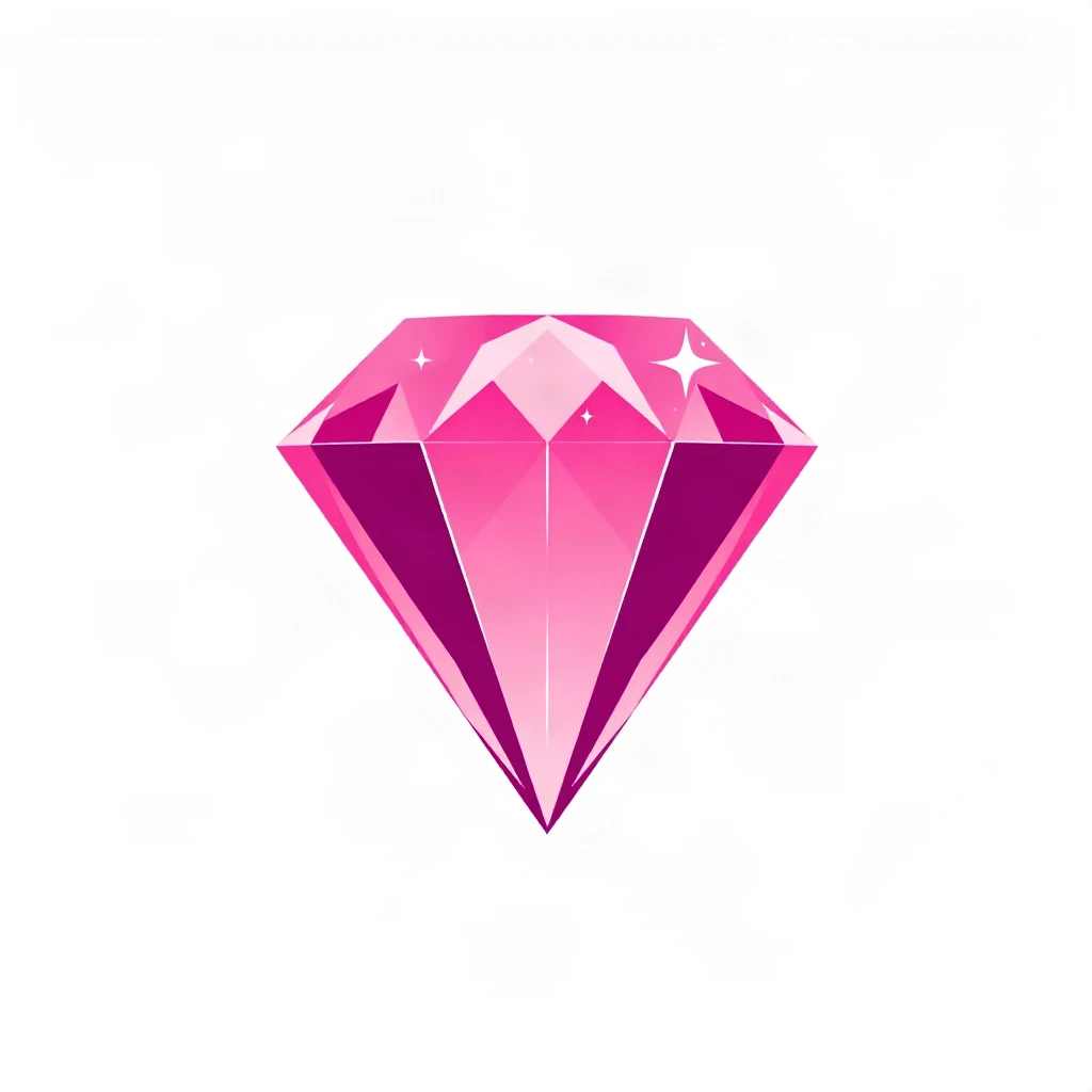 Rose Gradient Diamond Logo