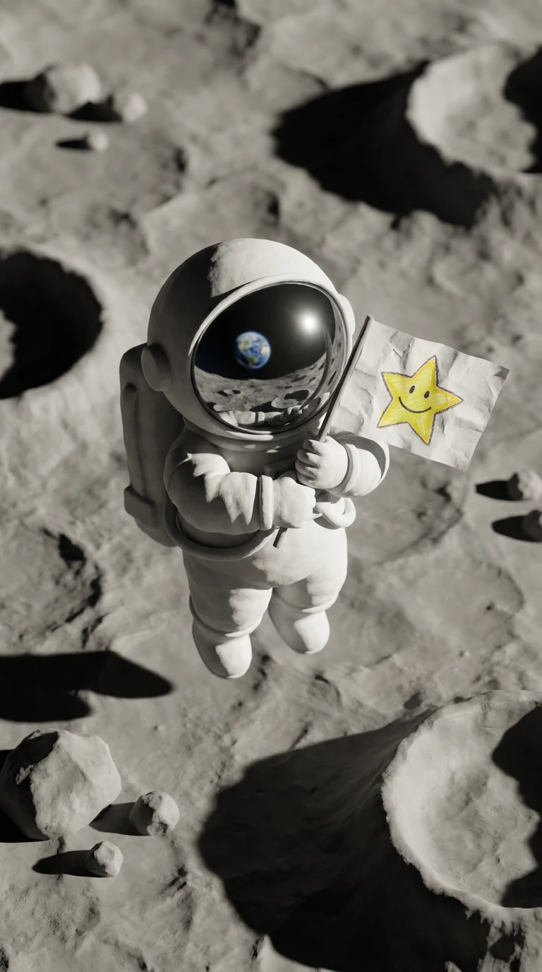 Lunar Orbit Flag Planter
