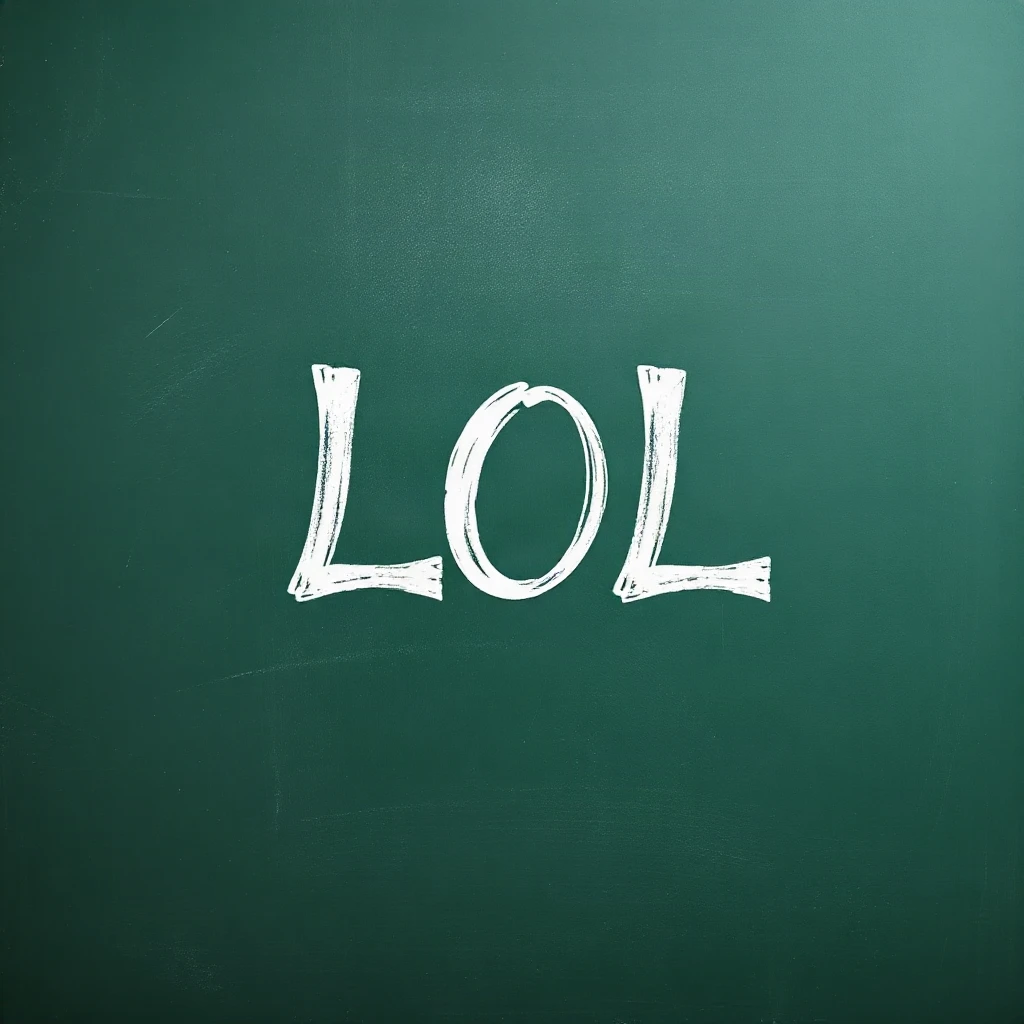 Chalkboard Lol Typography