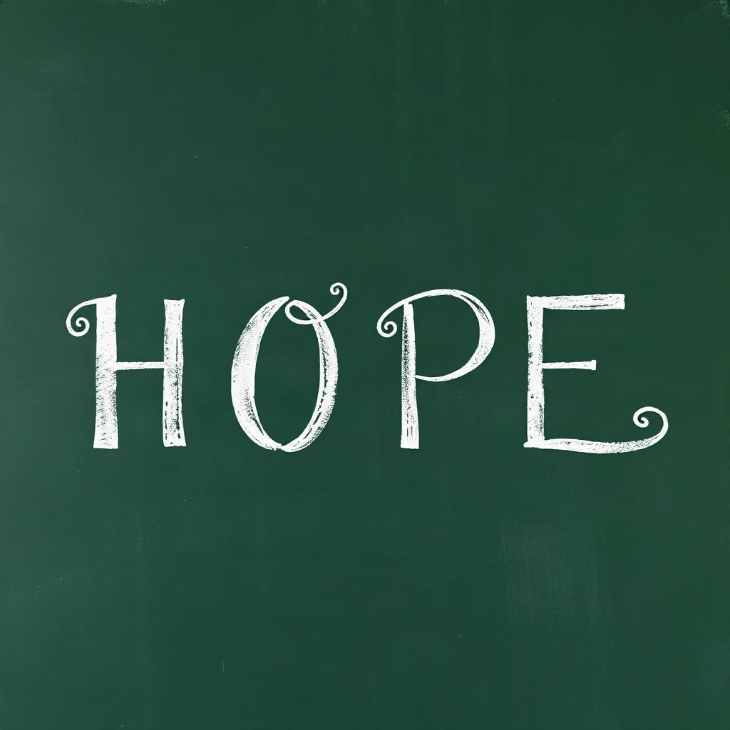 Chalkboard Hope Typography