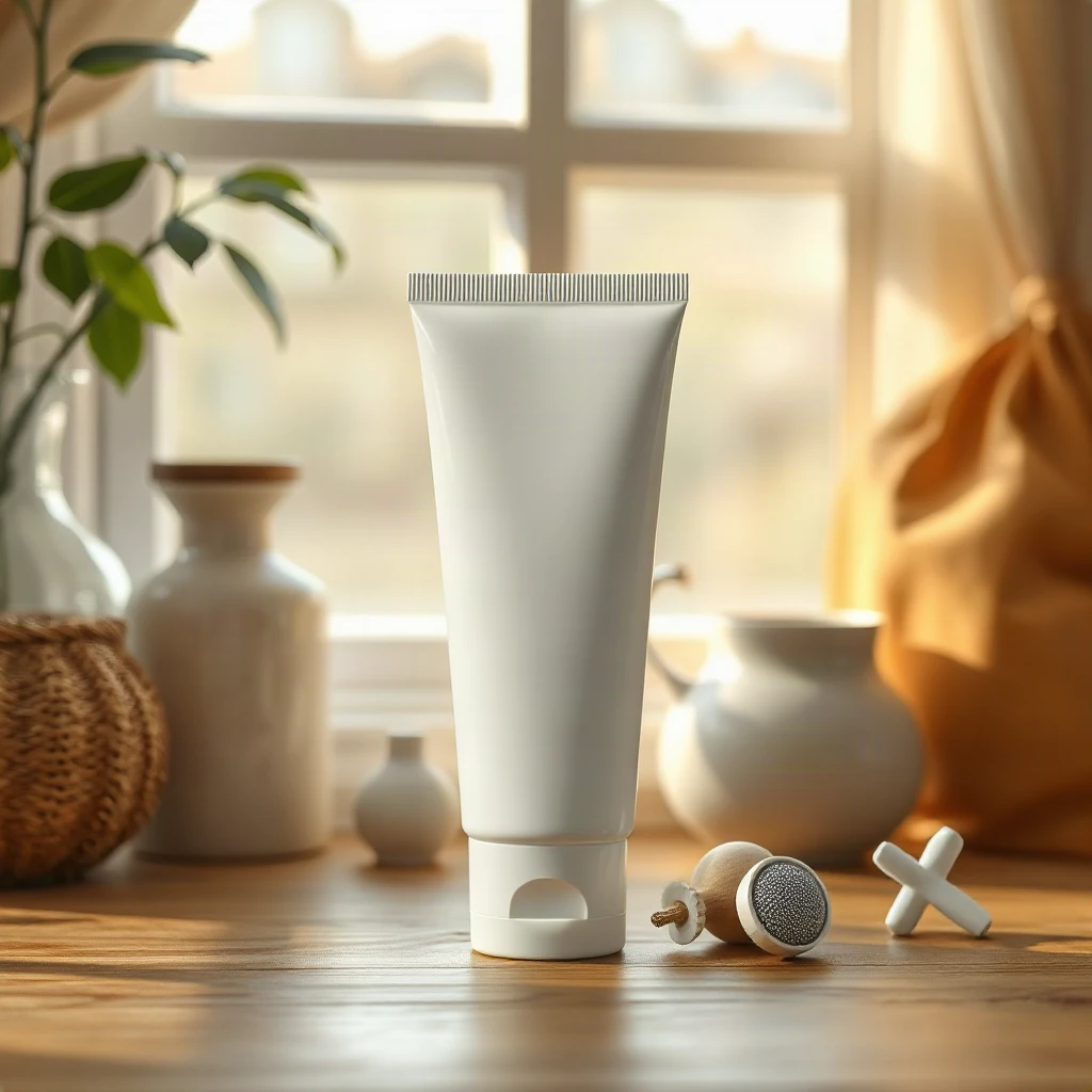 Cosmetic Tube Mockup Lifestyle