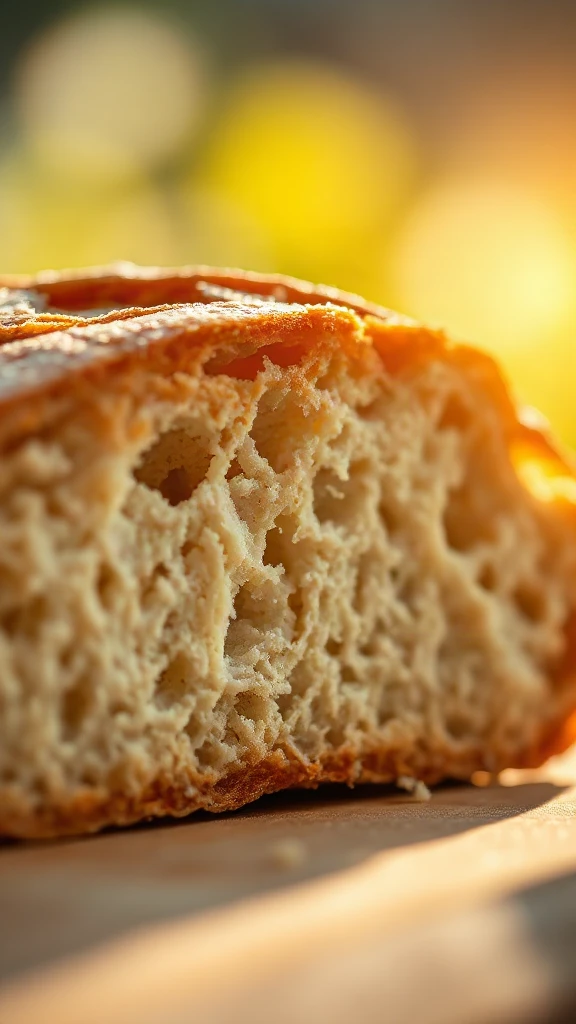 Bread Crumb Macro Golden