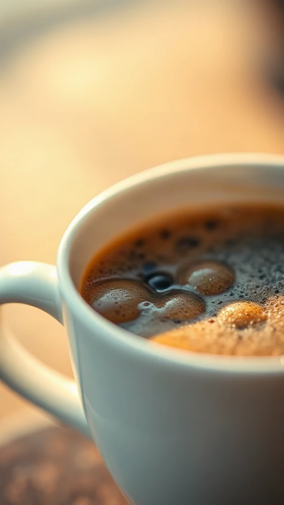 Coffee Crema Macro Golden