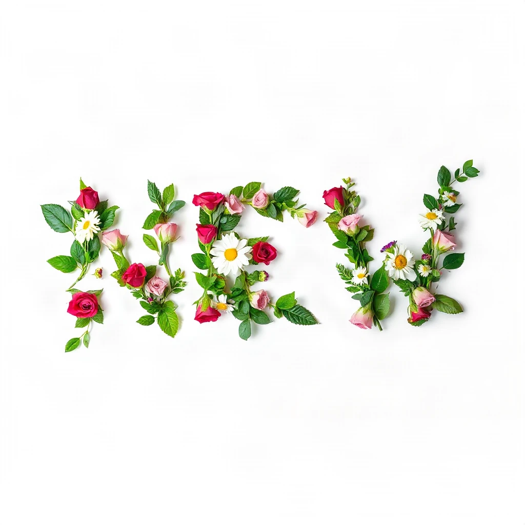 Floral Letters New Typography