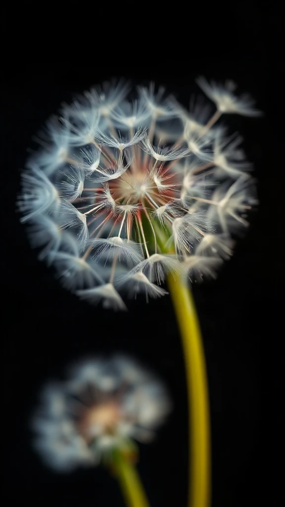 Dandelion Seeds Macro Studio