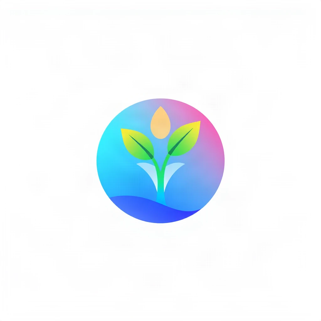 Gradient Modern Seed Sprout Logo
