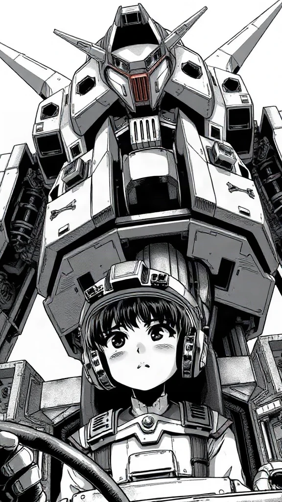 Mecha Pilot Manga Panel