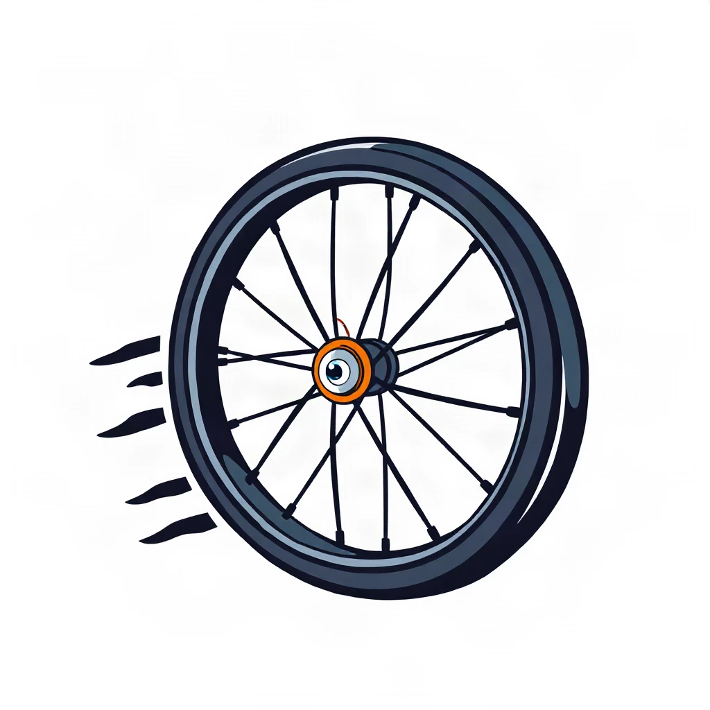 Mascot Bike Wheel Logo