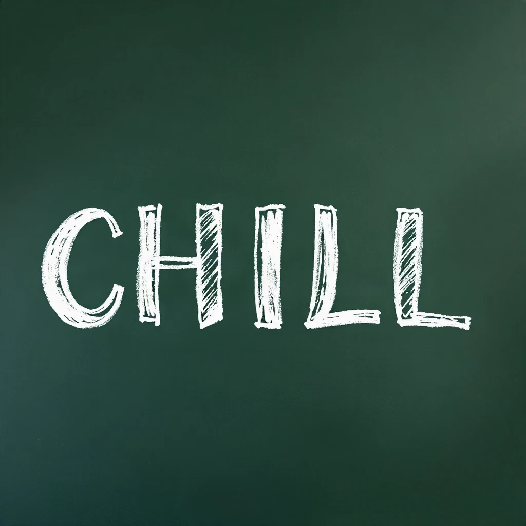 Chalkboard Chill Typography