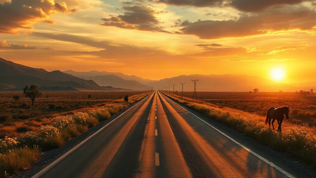 Post-apocalyptic Highway Reclaimed By Wild Matte Painting