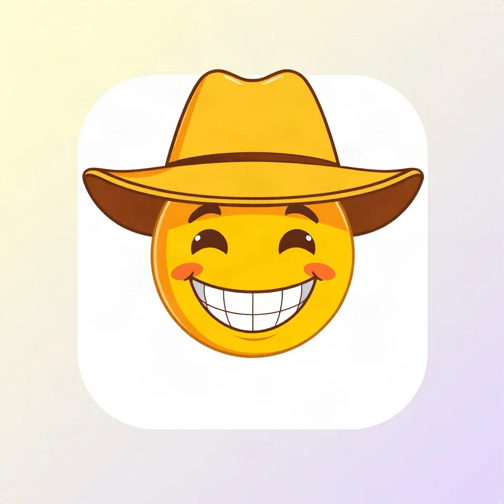 Cowboy Face Emoji
