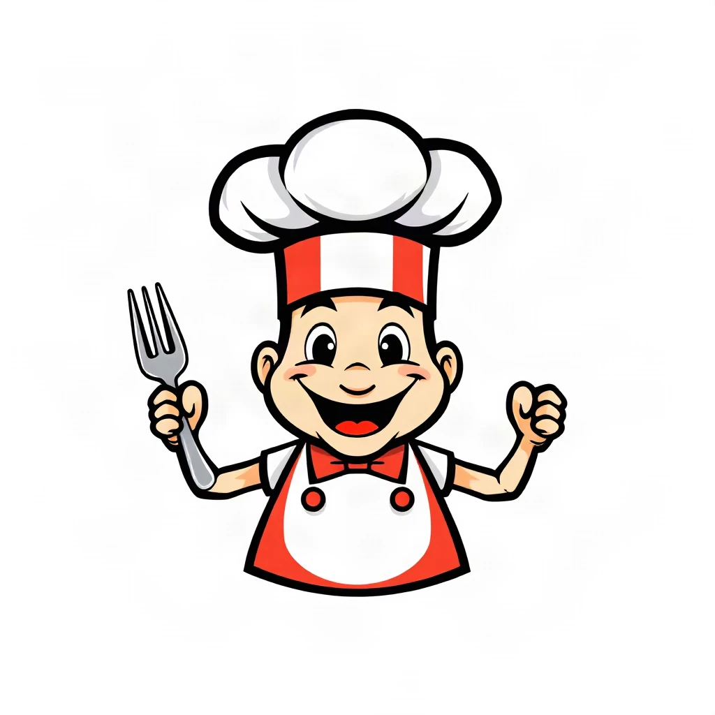 Mascot Chef Hat Logo