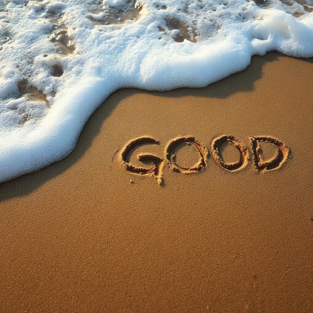 Sand Writing Good Typography